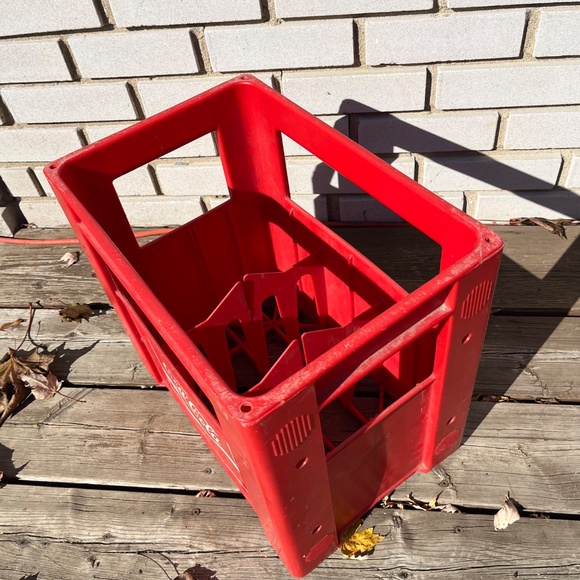 Vintage 80s Coca-Cola Coke Large Red Plastic Crate - Picture 5 of 6